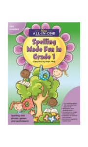 book cover template (54). Spelling Made Fun Gr 1