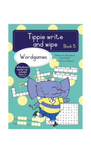 book cover template (41). Tippie Write And Wipe: Word Games