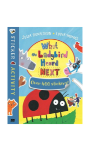 book cover template (50). What The Ladybird Heard Next: Sticker Book